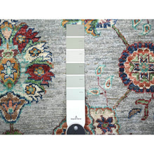 Load image into Gallery viewer, 8&#39;9&quot;x12&#39;1&quot; Misty Gray, Sultani Motif With Tabriz Shah Abbas Flower Design Featuring A Plain Border, 100% Wool, Hand Knotted, Oriental Rug FWR448224