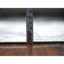 Load image into Gallery viewer, 2&#39;5&quot;x8&#39; Night White, Afghan Peshawar With Birds Of Paradise Design, Abrash, Hand Knotted, Natural Dyes, Pure Wool, Oriental Rug FWR448386