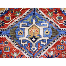 Load image into Gallery viewer, 9&#39;4&quot;x12&#39; Arsenal Red, Hand Knotted, Shiraz Design, Afghan Vegetable Dyes, 100% Wool, Oriental Rug FWR448560