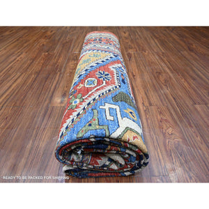 9'4"x12' Arsenal Red, Hand Knotted, Shiraz Design, Afghan Vegetable Dyes, 100% Wool, Oriental Rug FWR448560