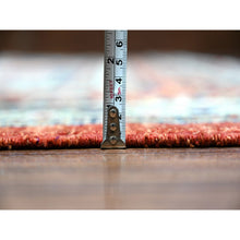 Load image into Gallery viewer, 9&#39;4&quot;x12&#39; Arsenal Red, Hand Knotted, Shiraz Design, Afghan Vegetable Dyes, 100% Wool, Oriental Rug FWR448560