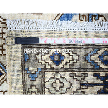 Load image into Gallery viewer, 9&#39;1&quot;x12&#39; Porcelain Ivory, Afghan Ersari With Elephant Feet Design, Hand Knotted, Natural Dyes, Natural Wool, Oriental Rug FWR448566