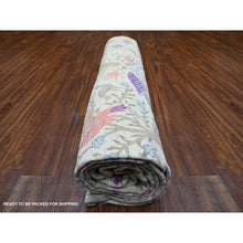 Load image into Gallery viewer, 10&#39;x13&#39;6&quot; Lexicon Ivory, Afghan Peshawar, Birds Of Paradise Design, Tree Of Life, Abrash, Pure Wool, Hand Knotted, Natural Dyes, Oriental Rug FWR448578