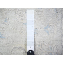 Load image into Gallery viewer, 2&#39;8&quot;x12&#39;2&quot; Ice Gray, Vegetable Dyes, Peshawar Washed Out Faded Designs, Organic Wool, Hand Knotted, Runner Oriental Rug FWR448668