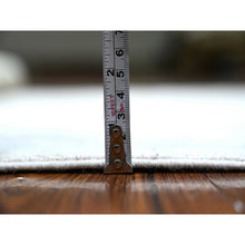 Load image into Gallery viewer, 3&#39;9&quot;x5&#39;7&quot; Stone White, Washed Out Peshawar With Faded Designs, Organic Wool, Hand Knotted, Oriental Rug FWR448692