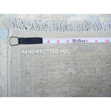 Load image into Gallery viewer, 3&#39;9&quot;x5&#39;8&quot; Ivory, Extra Soft Wool Natural Dyes Hand Knotted, White Wash Peshawar, Oriental Rug FWR480936