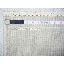 Load image into Gallery viewer, 4&#39;x5&#39;9&quot; Gray, Afghan Kashkuli Gabbeh Influenced by Motifs in Nature, Hand Spun Wool, Natural Dyes, Hand Knotted, Oriental Rug FWR424194
