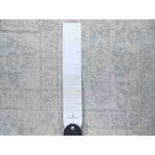 Load image into Gallery viewer, 3&#39;10&quot;x5&#39;7&quot; Pacific Pearl Ivory, Soft And Velvety Wool, White Wash Peshawar With Khotan Design Natural Dyes, Hand Knotted, Oriental Rug FWR448716