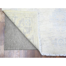Load image into Gallery viewer, 4&#39;1&quot;x5&#39;8&quot; Feather White, White Wash Peshawar With Faded Colors, Natural Dyes, Shiny Wool, Hand Knotted, Oriental Rug FWR448728