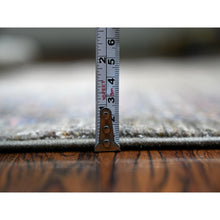 Load image into Gallery viewer, 5&#39;7&quot;x8&#39;3&quot; Nevada Gray, Cypress Tree And Animal Figurines, Ariana Afghan, Dense Weave, Organic Wool, Vegetable Dyes,  Hand Knotted, Oriental Rug FWR448776