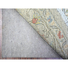 Load image into Gallery viewer, 8&#39;x8&#39; Stone Eagle Gray, Hand Knotted, All Over Ziegler Mahal Design, High Grade Wool, Vegetable Dyes, Round Oriental Rug FWR448920