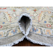 Load image into Gallery viewer, 8&#39;x8&#39; Stone Eagle Gray, Hand Knotted, All Over Ziegler Mahal Design, High Grade Wool, Vegetable Dyes, Round Oriental Rug FWR448920