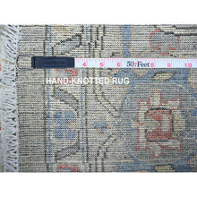 Load image into Gallery viewer, 8&#39;x8&#39; Stone Eagle Gray, Hand Knotted, All Over Ziegler Mahal Design, High Grade Wool, Vegetable Dyes, Round Oriental Rug FWR448920