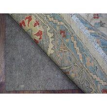 Load image into Gallery viewer, 8&#39;x8&#39; White On White, Hand Knotted, High Grade Wool With Ziegler Mahal Design, Vegetable Dyes, Round Oriental Rug FWR448926