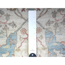 Load image into Gallery viewer, 8&#39;x8&#39; White On White, Hand Knotted, High Grade Wool With Ziegler Mahal Design, Vegetable Dyes, Round Oriental Rug FWR448926