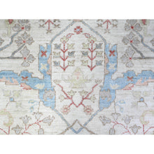 Load image into Gallery viewer, 8&#39;x8&#39; White On White, Hand Knotted, High Grade Wool With Ziegler Mahal Design, Vegetable Dyes, Round Oriental Rug FWR448926