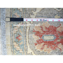 Load image into Gallery viewer, 8&#39;x8&#39; White On White, Hand Knotted, High Grade Wool With Ziegler Mahal Design, Vegetable Dyes, Round Oriental Rug FWR448926