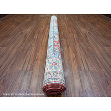 Load image into Gallery viewer, 6&#39;8&quot;x9&#39;10&quot; Sanguine Red, Afghan Super Kazak With Geometric Gul Motifs, Vegetable Dyes, Extra Soft Wool Hand Knotted, Oriental Rug FWR448944