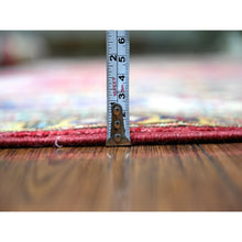 Load image into Gallery viewer, 7&#39;x9&#39;8&quot; Rusty Red, 100% Wool, Vegetable Dyes, Afghan Super Kazak With All Over Medallions, Hand Knotted, Oriental Rug FWR448950