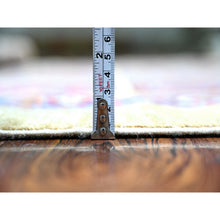 Load image into Gallery viewer, 6&#39;x8&#39;6&quot; Camel Brown, Vegetable Dyes, 100% Wool, Afghan Super Kazak With Geometrical Garden Design, Hand Knotted, Oriental Rug FWR448998