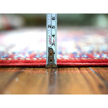 Load image into Gallery viewer, 5&#39;8&quot;x8&#39;1&quot; Scarlet Red, Shirvan Weave, Afghan Super Kazak With Medallions, Vegetable Dyes, Pure Wool, Hand Knotted, Oriental Rug FWR449016