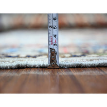 Load image into Gallery viewer, 4&#39;x6&#39; Chrome Gray, Hand Knotted, 100% Wool, Natural Dyes, Dense Weave, Afghan Ersari with Geometric Gul Motifs, Oriental Rug FWR449148