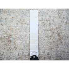 Load image into Gallery viewer, 2&#39;4&quot;x10&#39;2&quot; Ceramic Ivory, Densely Woven, Vegetable Dyes, Washed Out Peshawar With Faded Out, Natural Wool, Hand Knotted, Runner Oriental Rug FWR449244