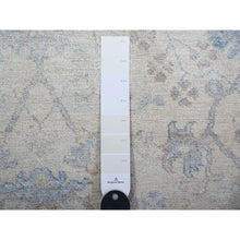 Load image into Gallery viewer, 3&#39;10&quot;x5&#39;9&quot; Broken White, Vegetable Dyes, Peshawar With Washed Out Faded Colors, Shiny Wool, Hand Knotted, Oriental Rug FWR449268