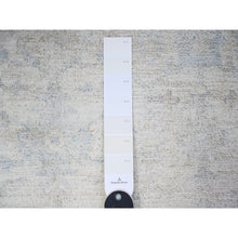 Load image into Gallery viewer, 3&#39;10&quot;x5&#39;8&quot; Lace Ivory, Natural Dyes, Stone Washed Peshawar Faded Out, Soft Organic Wool, Hand Knotted, Oriental Rug FWR449274