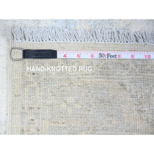 Load image into Gallery viewer, 3&#39;10&quot;x5&#39;8&quot; Lace Ivory, Natural Dyes, Stone Washed Peshawar Faded Out, Soft Organic Wool, Hand Knotted, Oriental Rug FWR449274