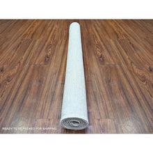 Load image into Gallery viewer, 3&#39;10&quot;x5&#39;8&quot; Lexicon Ivory, White Wash Peshawar with Faded Colors Vegetable Dyes, Soft Organic Wool, Hand Knotted, Oriental Rug FWR449280