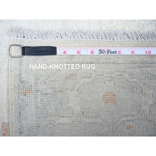 Load image into Gallery viewer, 3&#39;10&quot;x5&#39;8&quot; Lexicon Ivory, White Wash Peshawar with Faded Colors Vegetable Dyes, Soft Organic Wool, Hand Knotted, Oriental Rug FWR449280