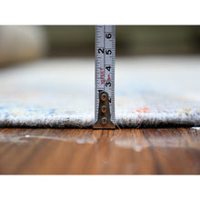 Load image into Gallery viewer, 4&#39;1&quot;x11&#39;10&quot; Cloud Gray, Natural Dyes, Afghan Peshawar With Birds Of Paradise Design, Natural Wool, Hand Knotted, Wide Runner Oriental Rug FWR449520