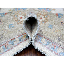 Load image into Gallery viewer, 8&#39;x9&#39;9&quot; Porcelain White, Natural Dyes, 100% Wool, Hand Knotted, Densely Woven, Finer Peshawar With Karajeh Design, Oriental Rug FWR449556