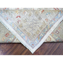 Load image into Gallery viewer, 8&#39;x9&#39;9&quot; Porcelain White, Natural Dyes, 100% Wool, Hand Knotted, Densely Woven, Finer Peshawar With Karajeh Design, Oriental Rug FWR449556