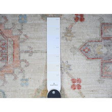 Load image into Gallery viewer, 8&#39;x9&#39;9&quot; Porcelain White, Natural Dyes, 100% Wool, Hand Knotted, Densely Woven, Finer Peshawar With Karajeh Design, Oriental Rug FWR449556