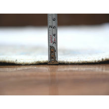 Load image into Gallery viewer, 8&#39;x9&#39;9&quot; Porcelain White, Natural Dyes, 100% Wool, Hand Knotted, Densely Woven, Finer Peshawar With Karajeh Design, Oriental Rug FWR449556