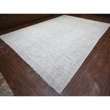 Load image into Gallery viewer, 11&#39;9&quot;x17&#39; Gainsboro Gray, Hand Knotted, Faded Out, Natural Dyes With Soft Wool, Afghan Angora Oushak Oriental Rug FWR449676