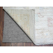 Load image into Gallery viewer, 11&#39;9&quot;x17&#39; Gainsboro Gray, Hand Knotted, Faded Out, Natural Dyes With Soft Wool, Afghan Angora Oushak Oriental Rug FWR449676