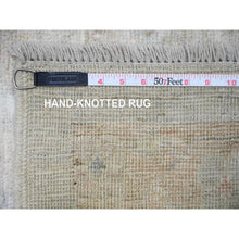 Load image into Gallery viewer, 11&#39;9&quot;x17&#39; Gainsboro Gray, Hand Knotted, Faded Out, Natural Dyes With Soft Wool, Afghan Angora Oushak Oriental Rug FWR449676