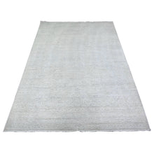 Load image into Gallery viewer, 5&#39;x6&#39;9&quot; Platinum Gray, White Wash Peshawar with All Over Design, Natural Dyes, Pure Wool, Hand Knotted, Oriental Rug FWR449694