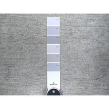 Load image into Gallery viewer, 5&#39;x6&#39;9&quot; Platinum Gray, White Wash Peshawar with All Over Design, Natural Dyes, Pure Wool, Hand Knotted, Oriental Rug FWR449694