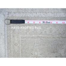 Load image into Gallery viewer, 5&#39;x6&#39;9&quot; Platinum Gray, White Wash Peshawar with All Over Design, Natural Dyes, Pure Wool, Hand Knotted, Oriental Rug FWR449694