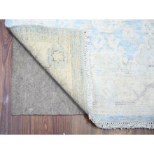 Load image into Gallery viewer, 2&#39;8&quot;x16&#39;2&quot; Carolina Blue, Organic Wool Hand Knotted, Vegetable Dyes Finer Peshawar With Faded Colors, Xl Runner Oriental Rug FWR449724