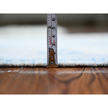 Load image into Gallery viewer, 2&#39;8&quot;x16&#39;2&quot; Carolina Blue, Organic Wool Hand Knotted, Vegetable Dyes Finer Peshawar with Faded Colors, XL Runner Oriental Rug FWR449724