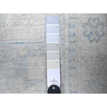 Load image into Gallery viewer, 3&#39;1&quot;x10&#39; Spanish Gray With Lexicon Ivory, High Grade Wool, Vegetable Dyes, Peshawar Washed Out Faded Designs, Hand Knotted, Runner Oriental Rug FWR449754