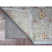 Load image into Gallery viewer, 3&#39;1&quot;x5&#39; Goose Gray, Bidjar Garus Design with Narrow Border, Organic Wool, Hand Knotted, Vegetable Dyes, Oriental Rug FWR449814