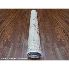 Load image into Gallery viewer, 3&#39;1&quot;x5&#39; Goose Gray, Bidjar Garus Design with Narrow Border, Organic Wool, Hand Knotted, Vegetable Dyes, Oriental Rug FWR449814