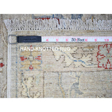 Load image into Gallery viewer, 3&#39;1&quot;x5&#39; Goose Gray, Bidjar Garus Design with Narrow Border, Organic Wool, Hand Knotted, Vegetable Dyes, Oriental Rug FWR449814