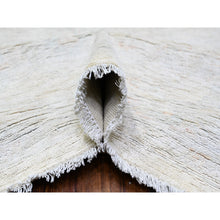 Load image into Gallery viewer, 12&#39;x14&#39;3&quot; Feather White, Hand Knotted Peshawar With Washed Out Faded Design, Natural Dyes, Densely Woven, High Grade Wool, Oversized Oriental Rug FWR449826
